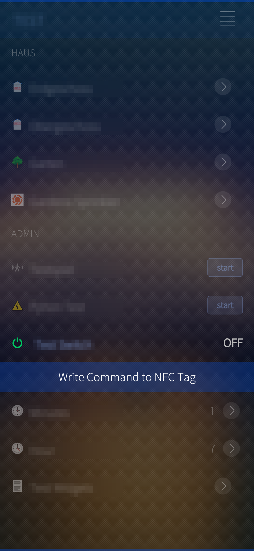 Sitemap context menu